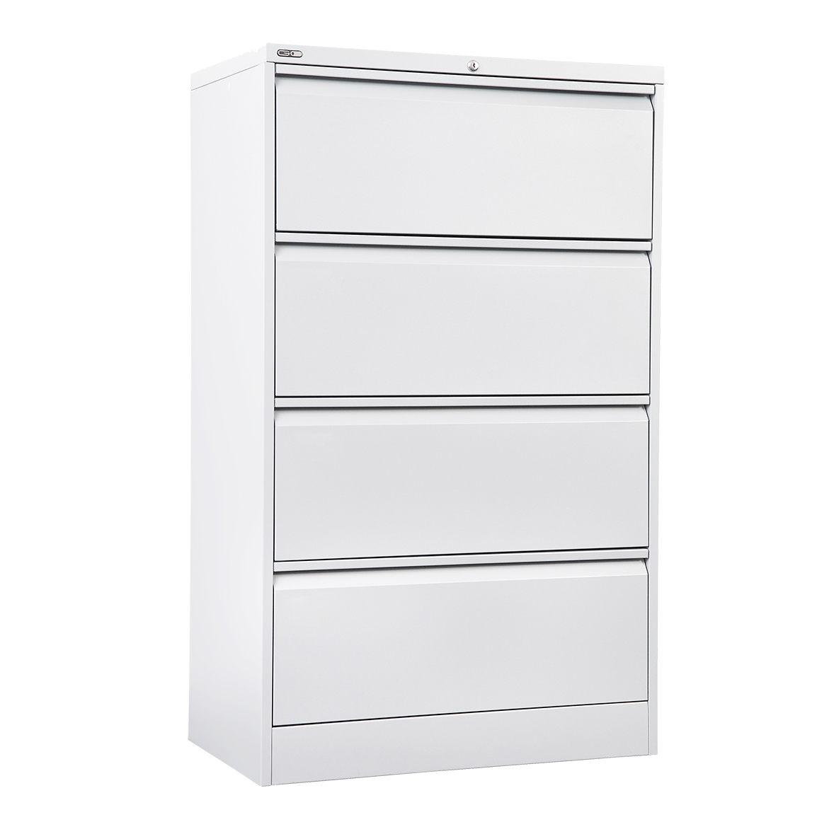 GO Four Drawer Lateral Filing Cabinet - White